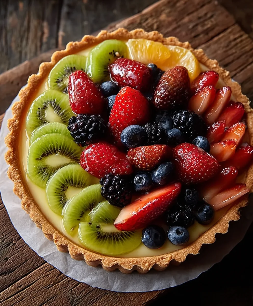 Easy Fresh Fruit Tart Recipe - Delicious Dessert