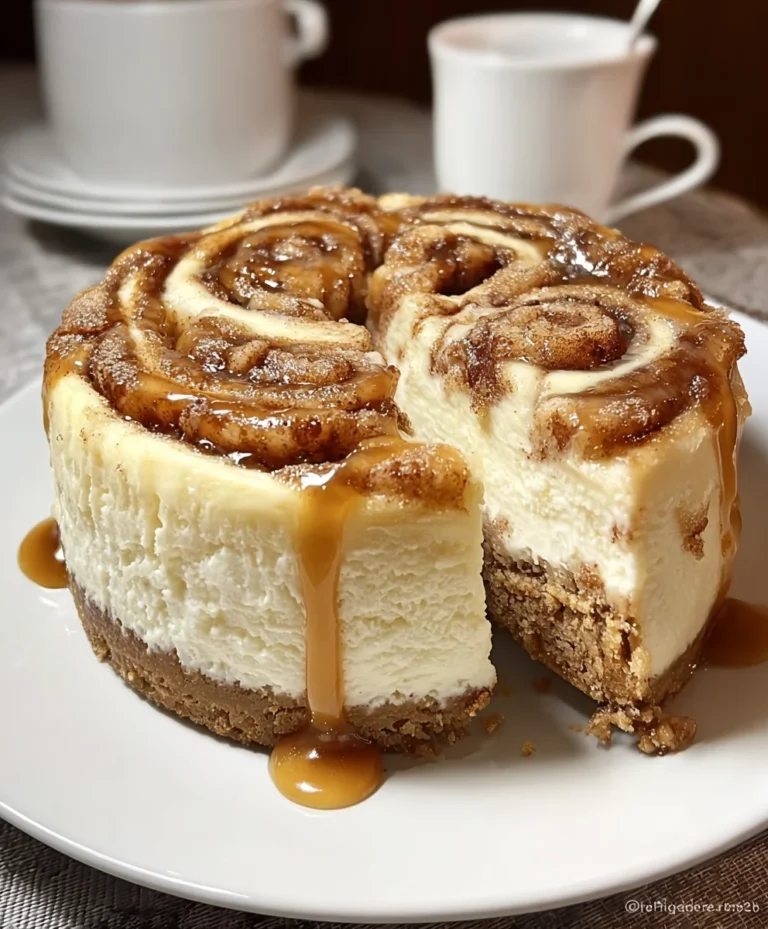 Cinnamon Roll Honeybun Cheesecake – Decadent Dessert Recipe