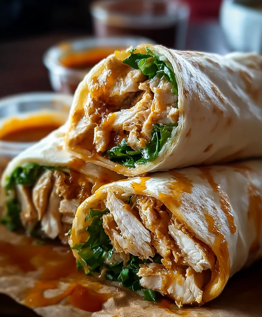 Cheesy Garlic Chicken Wraps- Easy & Delicious Dinner