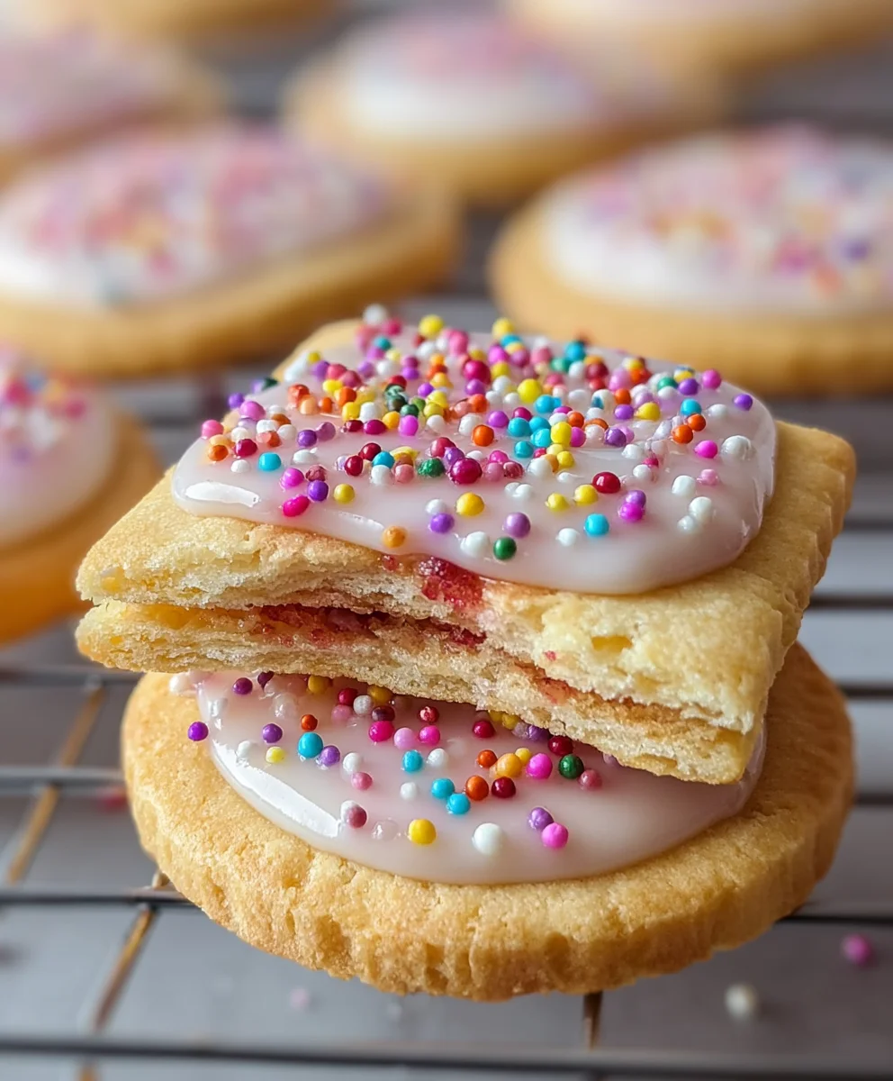 Frosted Pop-Tart Cookies-Sweet Homemade Treat