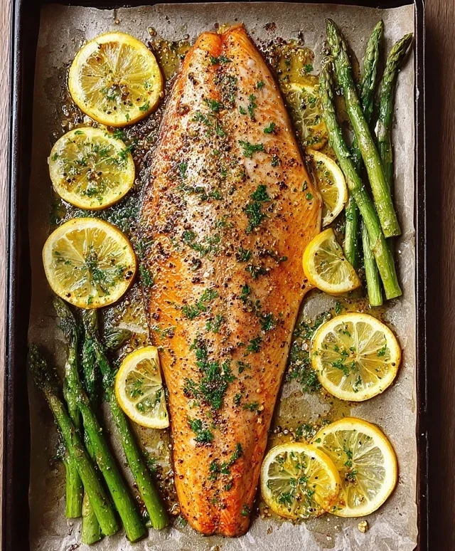 Baked Rainbow Trout with Lemon, Pepper, and Garlic