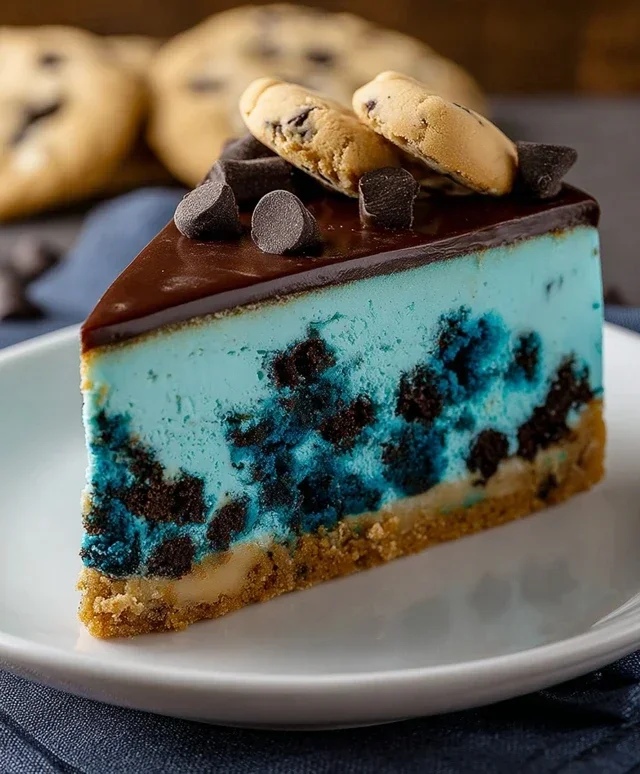 Cookie Monster Cheesecake