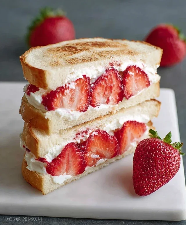 4-ingredient Strawberry Sando