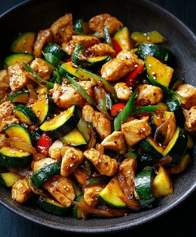 Chicken Zucchini Stir Fry