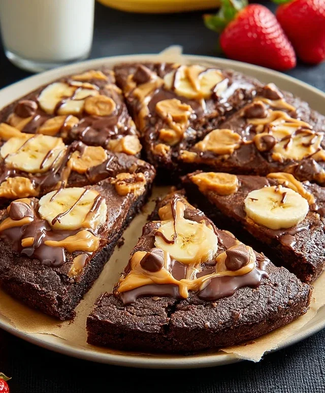 Chocolate Peanut Butter Pizza