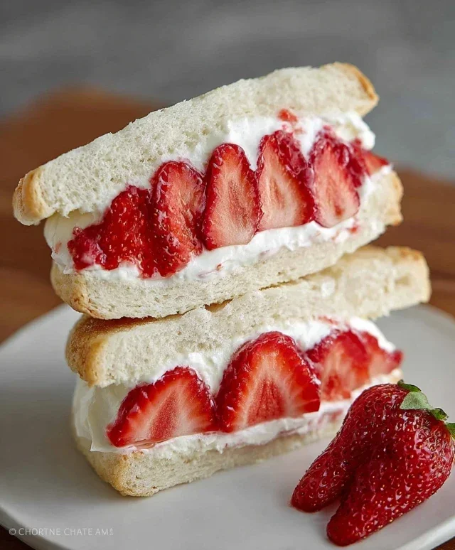 4-ingredient Strawberry Sando