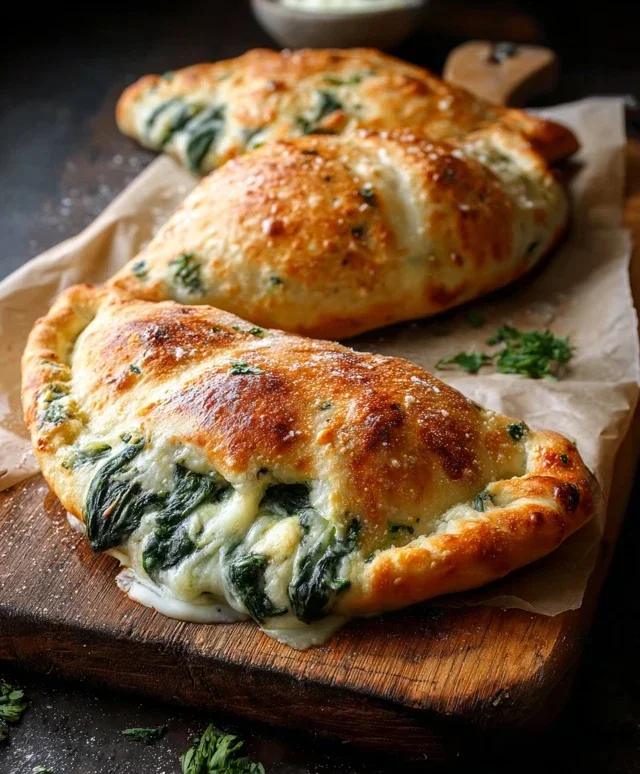 Ricotta Spinach Calzones