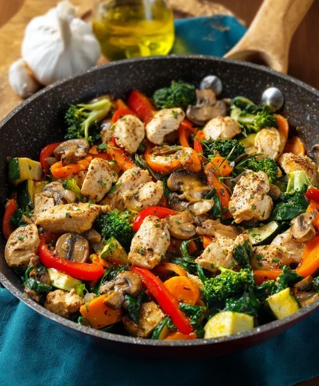 Healthy Chicken and Vegetables Skillet