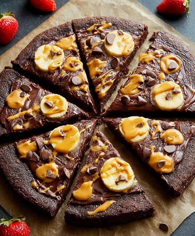 Chocolate Peanut Butter Pizza
