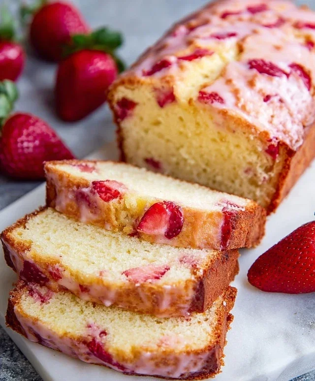 Strawberry Pound Cake