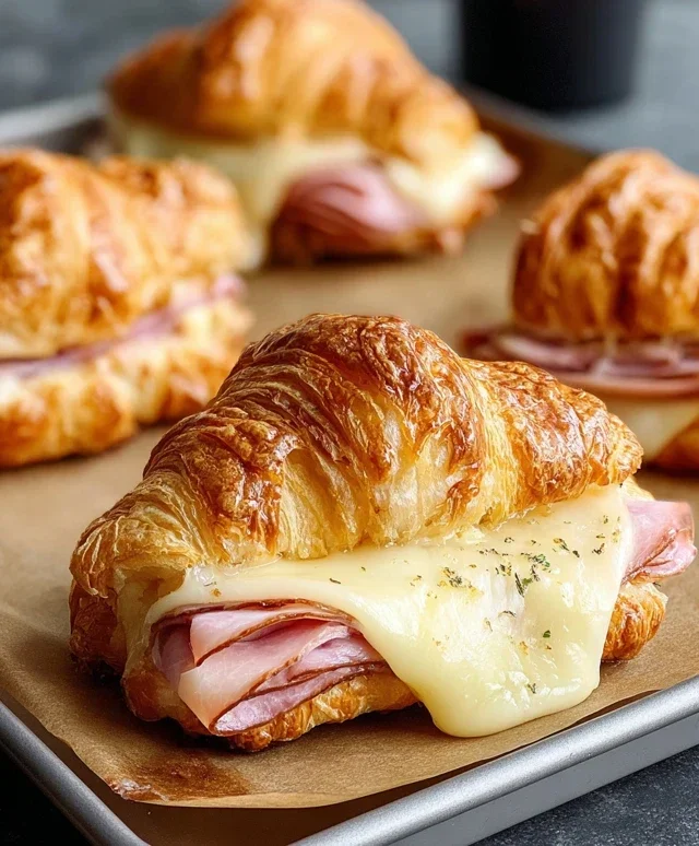 Turkey & Beef Beef Ham Croissant Melts