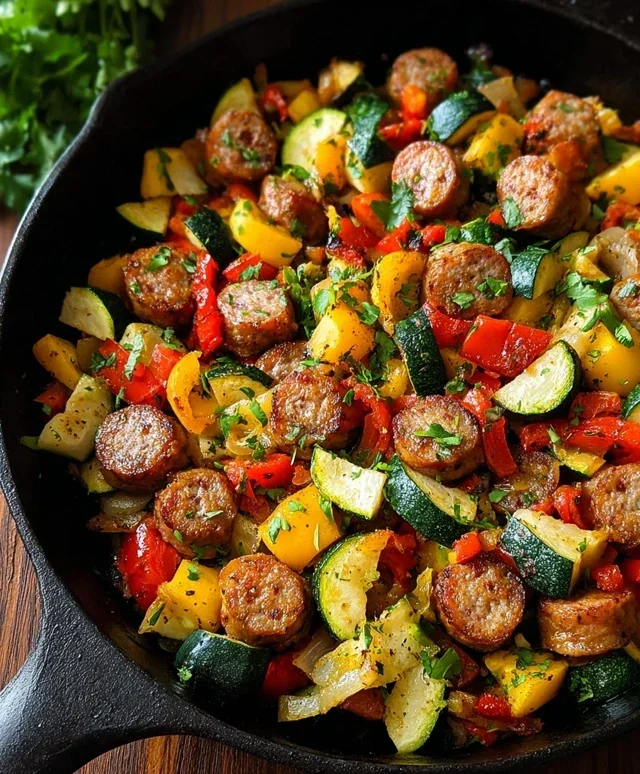 Sausage and Veggies Skillet