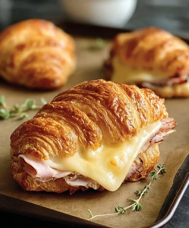 Turkey & Beef Beef Ham Croissant Melts