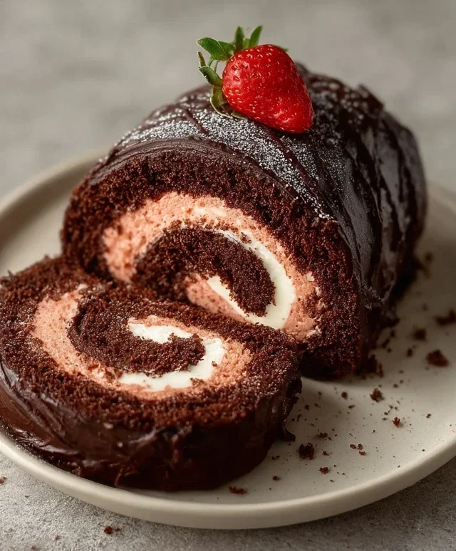Easy Chocolate Swiss Roll