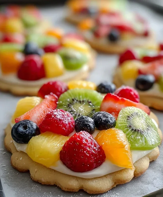 Fruit Pizza Cookies