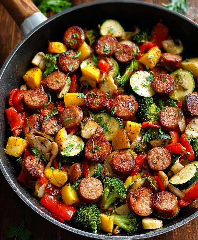 Sausage and Veggies Skillet
